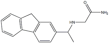 2-{[1-(9H-fluoren-2-yl)ethyl]amino}acetamide 结构式