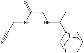 2-{[1-(adamantan-1-yl)ethyl]amino}-N-(cyanomethyl)acetamide Structure