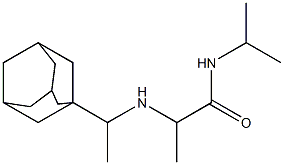 2-{[1-(adamantan-1-yl)ethyl]amino}-N-(propan-2-yl)propanamide Struktur