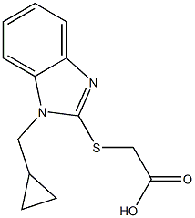 2-{[1-(cyclopropylmethyl)-1H-1,3-benzodiazol-2-yl]sulfanyl}acetic acid