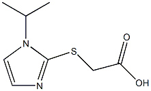 2-{[1-(propan-2-yl)-1H-imidazol-2-yl]sulfanyl}acetic acid Struktur