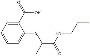 2-{[1-(propylcarbamoyl)ethyl]sulfanyl}benzoic acid|