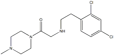  2-{[2-(2,4-dichlorophenyl)ethyl]amino}-1-(4-methylpiperazin-1-yl)ethan-1-one