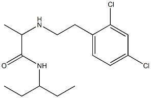 2-{[2-(2,4-dichlorophenyl)ethyl]amino}-N-(pentan-3-yl)propanamide|