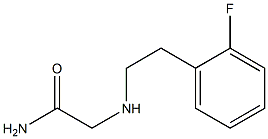 2-{[2-(2-fluorophenyl)ethyl]amino}acetamide Struktur