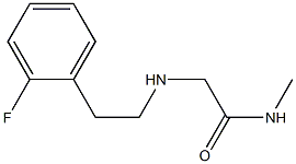 2-{[2-(2-fluorophenyl)ethyl]amino}-N-methylacetamide 结构式