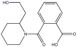 2-{[2-(2-hydroxyethyl)piperidin-1-yl]carbonyl}benzoic acid 结构式