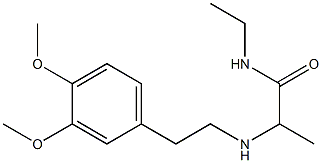 2-{[2-(3,4-dimethoxyphenyl)ethyl]amino}-N-ethylpropanamide Structure