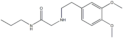  2-{[2-(3,4-dimethoxyphenyl)ethyl]amino}-N-propylacetamide