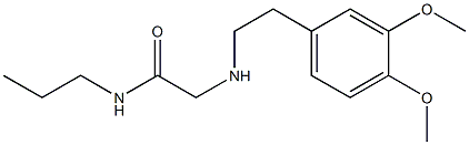 2-{[2-(3,4-dimethoxyphenyl)ethyl]amino}-N-propylacetamide