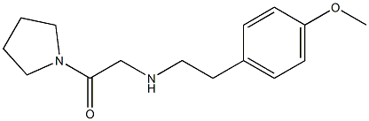  2-{[2-(4-methoxyphenyl)ethyl]amino}-1-(pyrrolidin-1-yl)ethan-1-one