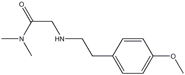 2-{[2-(4-methoxyphenyl)ethyl]amino}-N,N-dimethylacetamide,,结构式