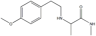 2-{[2-(4-methoxyphenyl)ethyl]amino}-N-methylpropanamide|