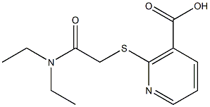 2-{[2-(diethylamino)-2-oxoethyl]thio}nicotinic acid,,结构式