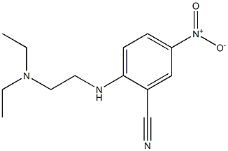 2-{[2-(diethylamino)ethyl]amino}-5-nitrobenzonitrile Struktur