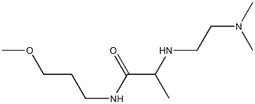 2-{[2-(dimethylamino)ethyl]amino}-N-(3-methoxypropyl)propanamide Structure