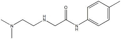 2-{[2-(dimethylamino)ethyl]amino}-N-(4-methylphenyl)acetamide