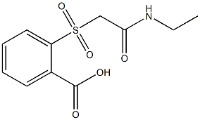 2-{[2-(ethylamino)-2-oxoethyl]sulfonyl}benzoic acid Structure