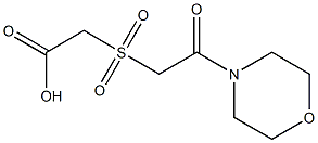 2-{[2-(morpholin-4-yl)-2-oxoethane]sulfonyl}acetic acid 结构式