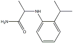 2-{[2-(propan-2-yl)phenyl]amino}propanamide Structure