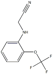 2-{[2-(trifluoromethoxy)phenyl]amino}acetonitrile Struktur