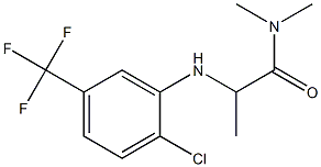 2-{[2-chloro-5-(trifluoromethyl)phenyl]amino}-N,N-dimethylpropanamide Structure