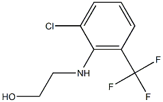 2-{[2-chloro-6-(trifluoromethyl)phenyl]amino}ethan-1-ol 结构式