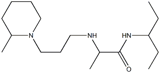 2-{[3-(2-methylpiperidin-1-yl)propyl]amino}-N-(pentan-3-yl)propanamide Struktur