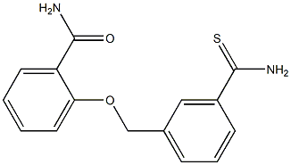 2-{[3-(aminocarbonothioyl)benzyl]oxy}benzamide Struktur