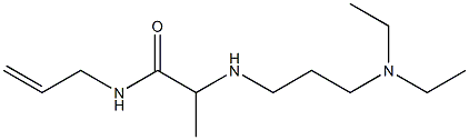 2-{[3-(diethylamino)propyl]amino}-N-(prop-2-en-1-yl)propanamide,,结构式