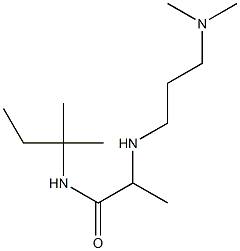 2-{[3-(dimethylamino)propyl]amino}-N-(2-methylbutan-2-yl)propanamide