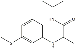 2-{[3-(methylsulfanyl)phenyl]amino}-N-(propan-2-yl)propanamide Struktur