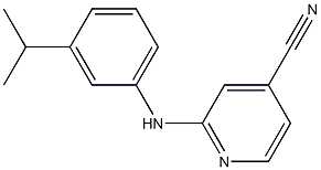 2-{[3-(propan-2-yl)phenyl]amino}pyridine-4-carbonitrile Structure
