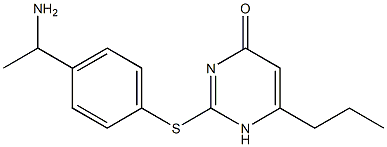 2-{[4-(1-aminoethyl)phenyl]sulfanyl}-6-propyl-1,4-dihydropyrimidin-4-one