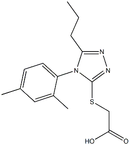 2-{[4-(2,4-dimethylphenyl)-5-propyl-4H-1,2,4-triazol-3-yl]sulfanyl}acetic acid Structure