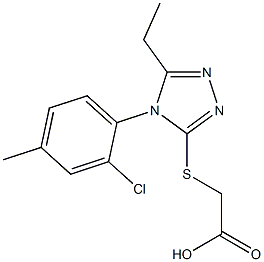  2-{[4-(2-chloro-4-methylphenyl)-5-ethyl-4H-1,2,4-triazol-3-yl]sulfanyl}acetic acid