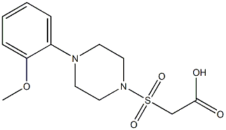 2-{[4-(2-methoxyphenyl)piperazine-1-]sulfonyl}acetic acid|