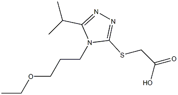 2-{[4-(3-ethoxypropyl)-5-(propan-2-yl)-4H-1,2,4-triazol-3-yl]sulfanyl}acetic acid