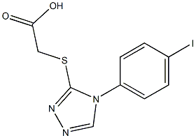 2-{[4-(4-iodophenyl)-4H-1,2,4-triazol-3-yl]sulfanyl}acetic acid Structure