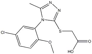 2-{[4-(5-chloro-2-methoxyphenyl)-5-methyl-4H-1,2,4-triazol-3-yl]sulfanyl}acetic acid