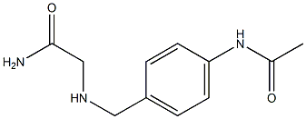 2-{[4-(acetylamino)benzyl]amino}acetamide Struktur