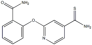 2-{[4-(aminocarbonothioyl)pyridin-2-yl]oxy}benzamide Struktur