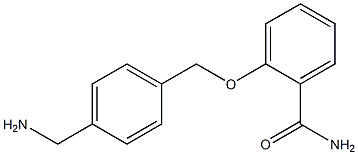 2-{[4-(aminomethyl)phenyl]methoxy}benzamide 化学構造式