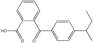 2-{[4-(butan-2-yl)phenyl]carbonyl}benzoic acid,,结构式