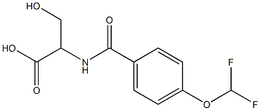 2-{[4-(difluoromethoxy)phenyl]formamido}-3-hydroxypropanoic acid