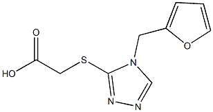 2-{[4-(furan-2-ylmethyl)-4H-1,2,4-triazol-3-yl]sulfanyl}acetic acid Structure