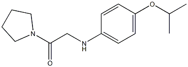  2-{[4-(propan-2-yloxy)phenyl]amino}-1-(pyrrolidin-1-yl)ethan-1-one