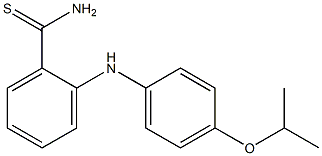 2-{[4-(propan-2-yloxy)phenyl]amino}benzene-1-carbothioamide Struktur