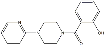 2-{[4-(pyridin-2-yl)piperazin-1-yl]carbonyl}phenol Structure