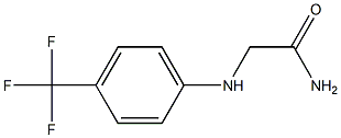 2-{[4-(trifluoromethyl)phenyl]amino}acetamide 结构式